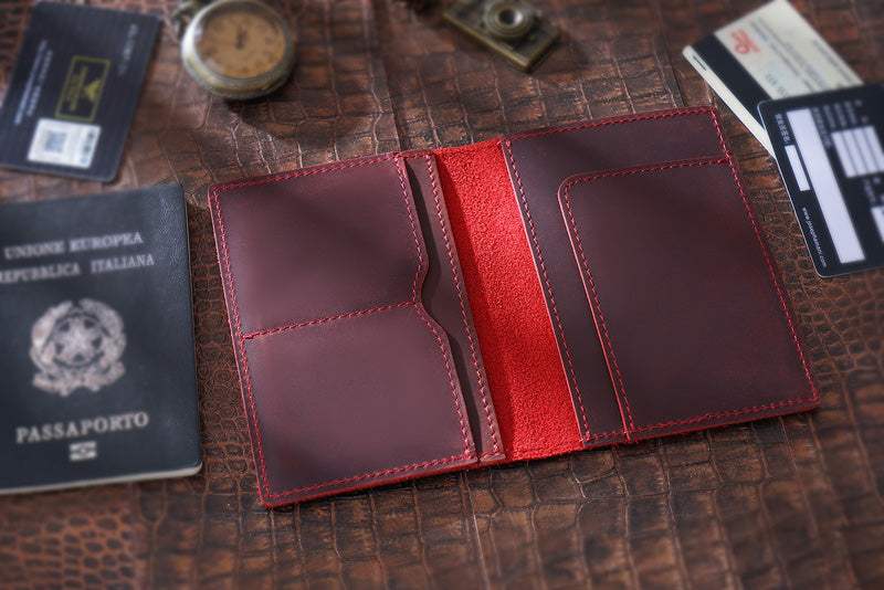Genuine Leather Passport Holder