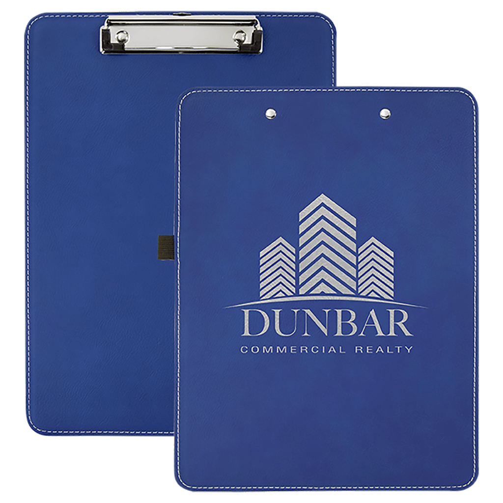 9" x 12 1/2"  Laserable Leatherette Clipboard